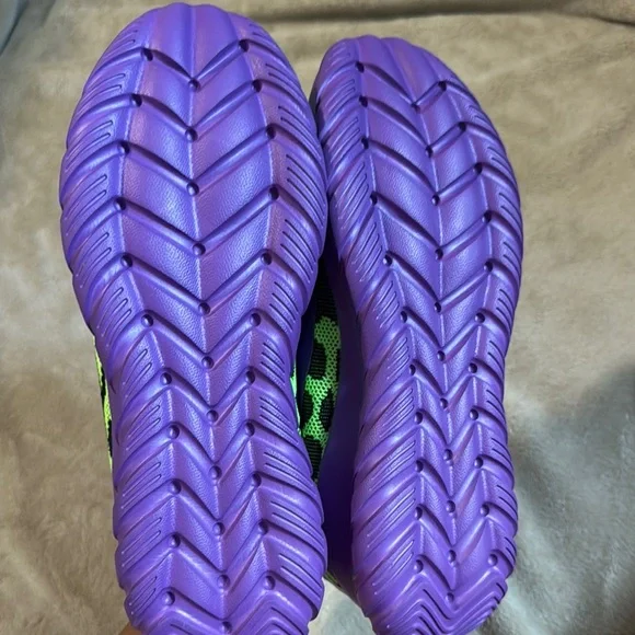 Women’s Purple and Green Sneakers, they can be used for Halloween NWOT - Picture 8 of 8